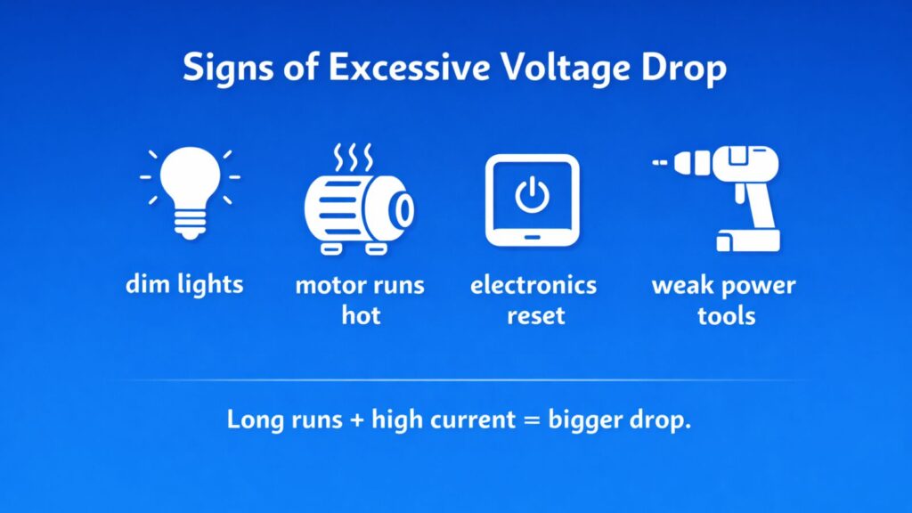 why voltage drop matters