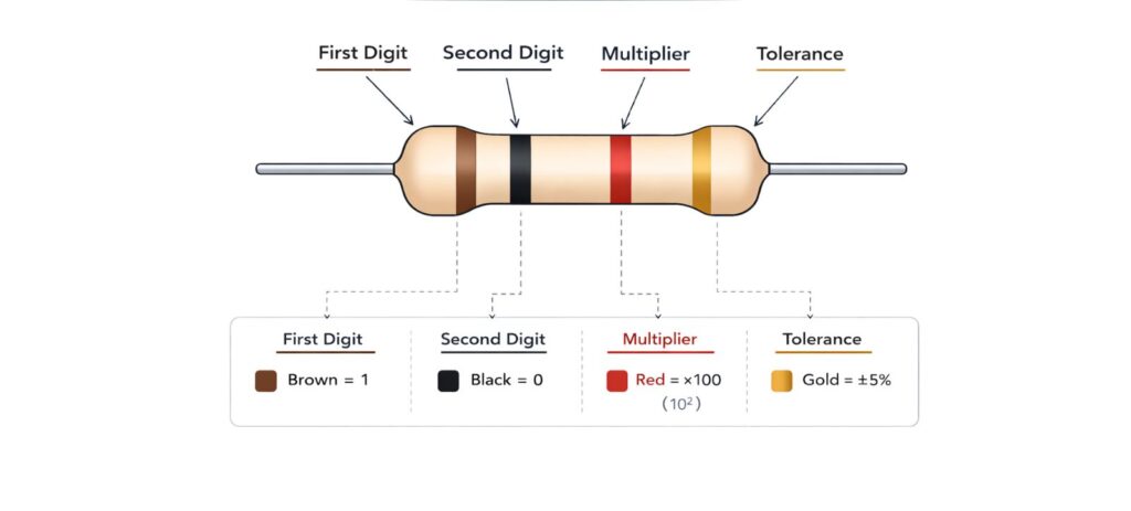 resistor bands explaination