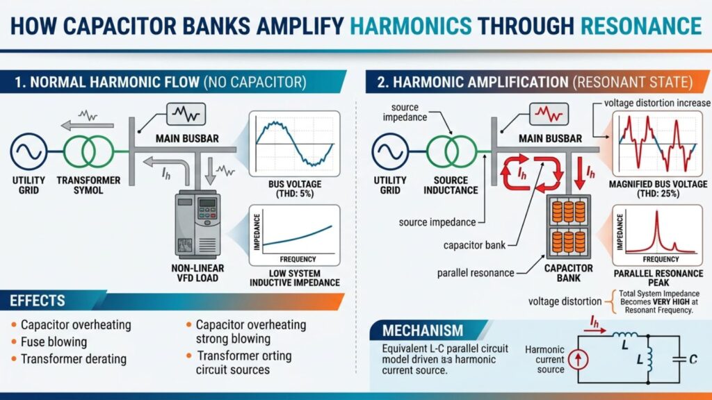 what causes harmonics in modern electrical systems