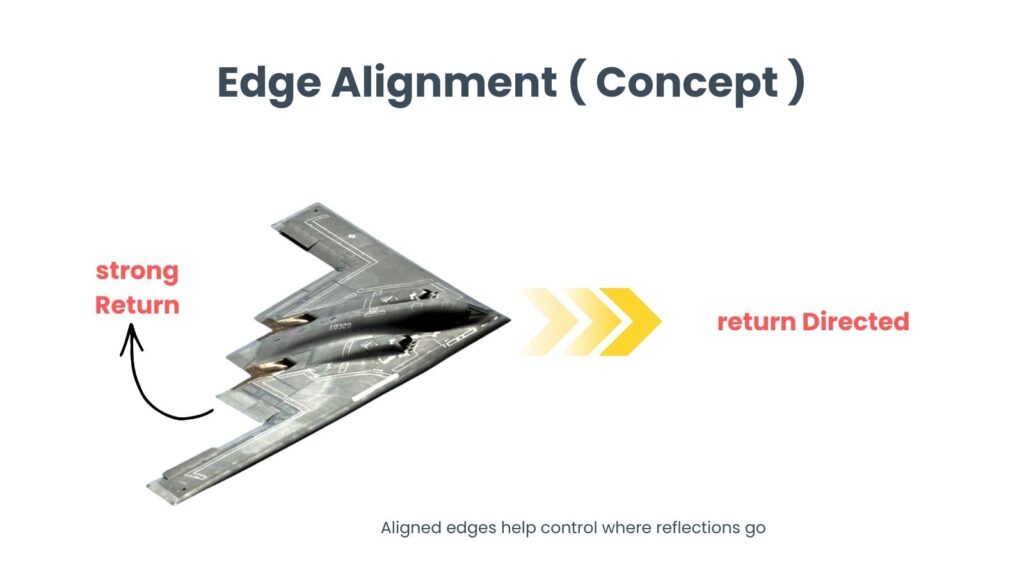 Edge alignment B-2 Spirit Stealth 