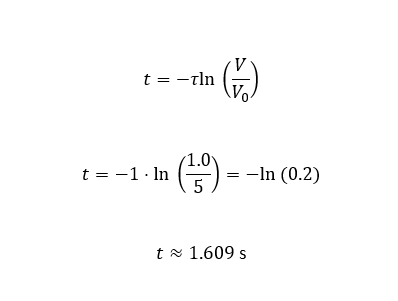 RC time constant calc