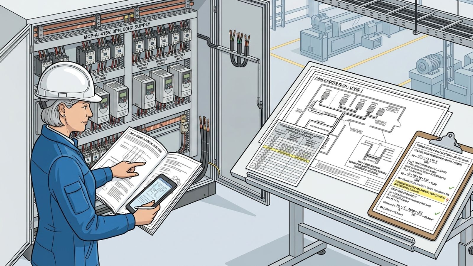 Cable Size for 415V Three-Phase Loads