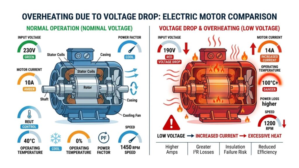 Why Voltage Drop Matters in Motors, Pumps, and HVAC Systems