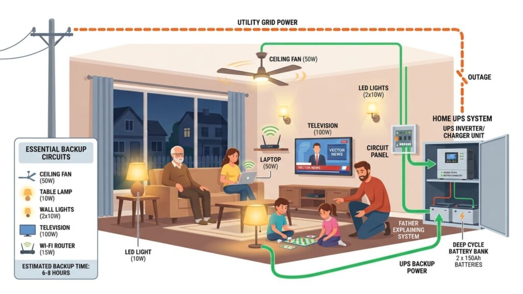 battery backup time for home UPS