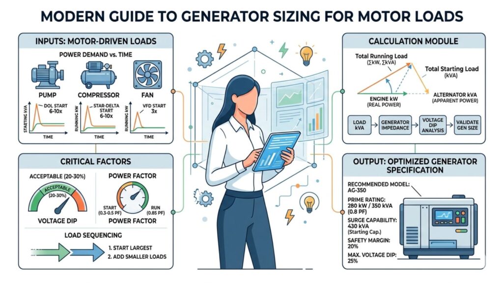 generator size for motor starting loads
